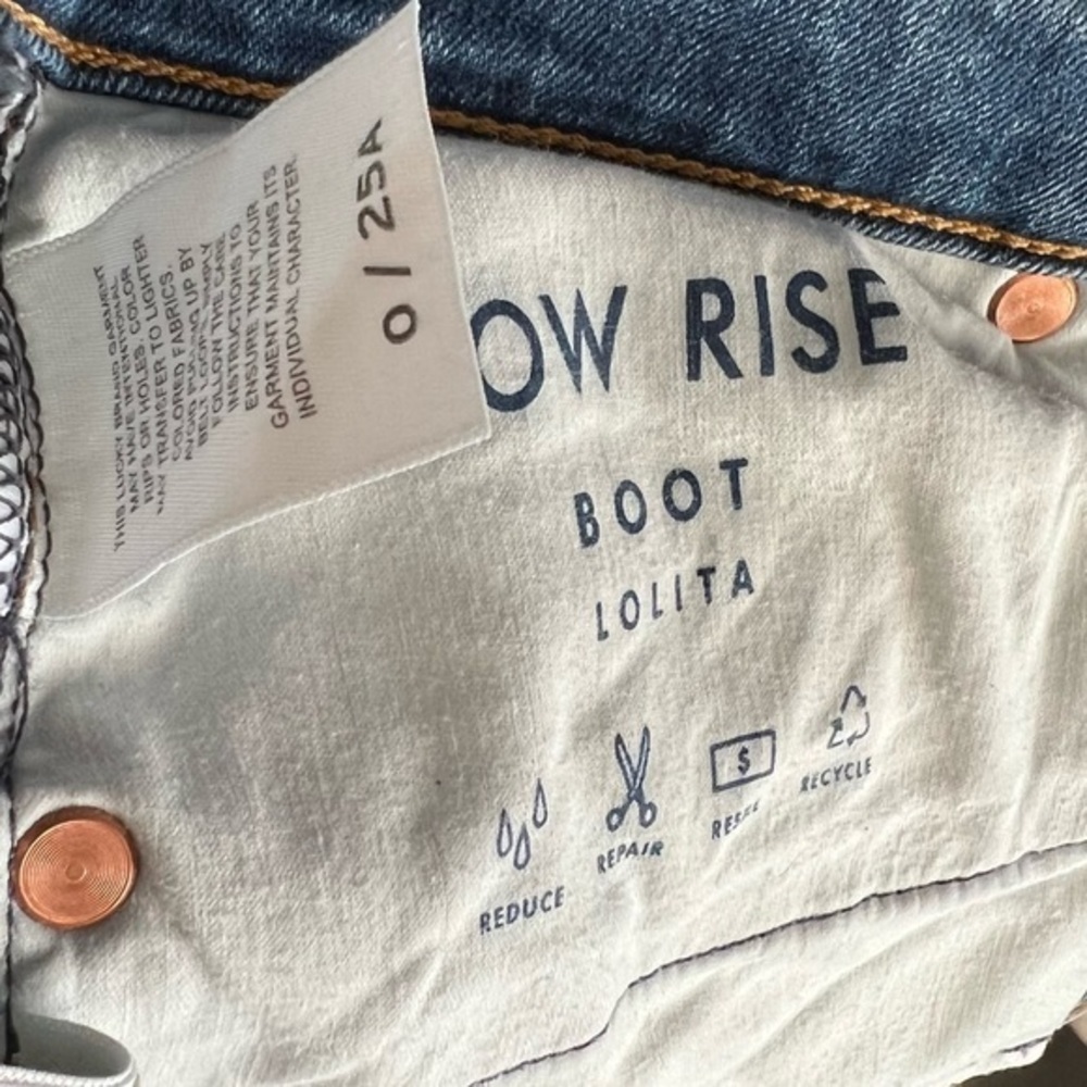 Lucky Brand Lolita Low Rise Boot Raw Hem 0/25 - Picture 11 of 13